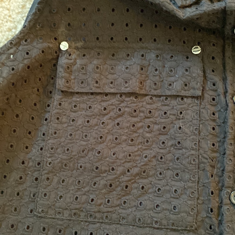 MICHAEL Michael Kors Eyelet Sleeveless Blouse - Picture 4 of 5